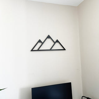 Triangle Mountiain Metal Wall Art - Metal Signs