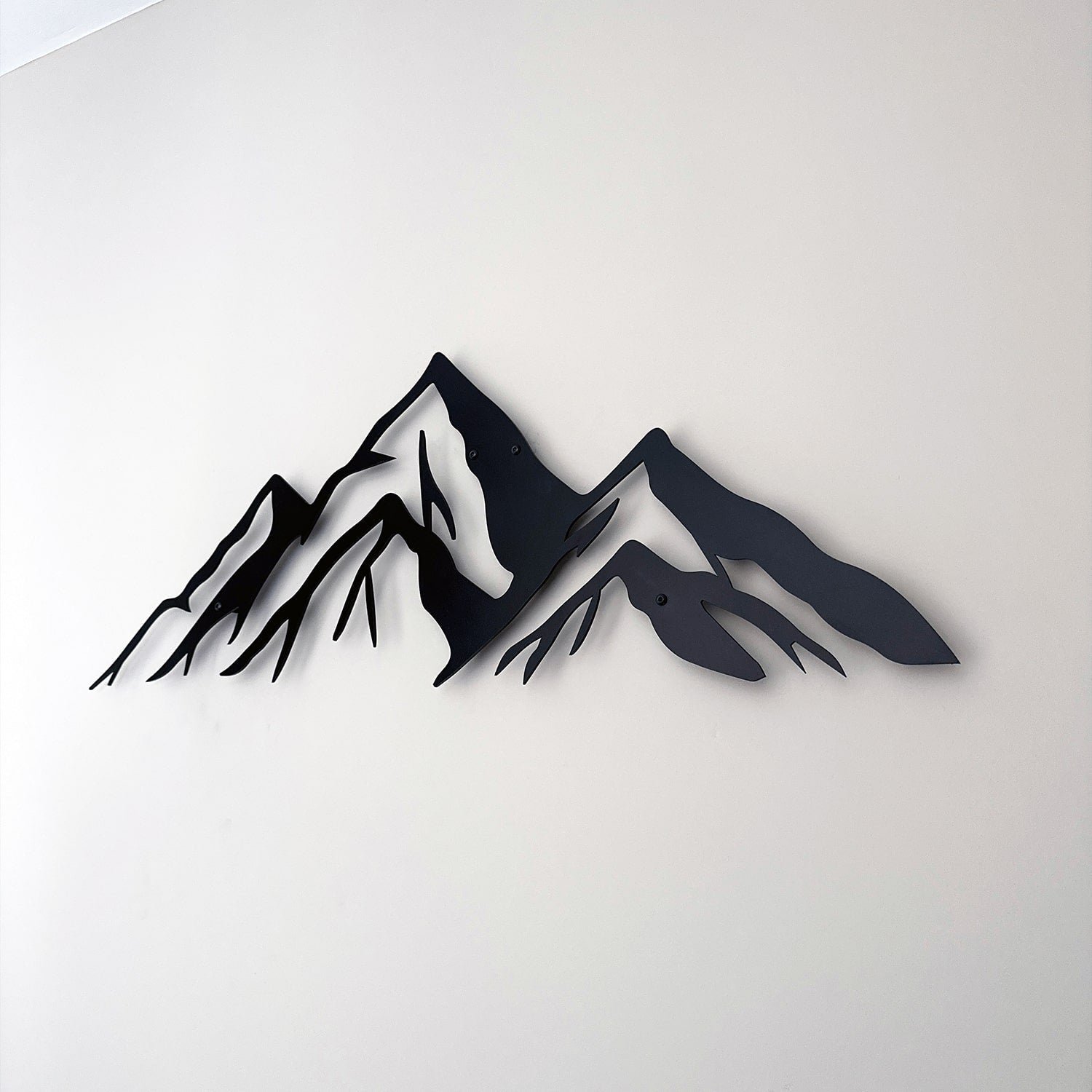 Metal mountain wall deals art